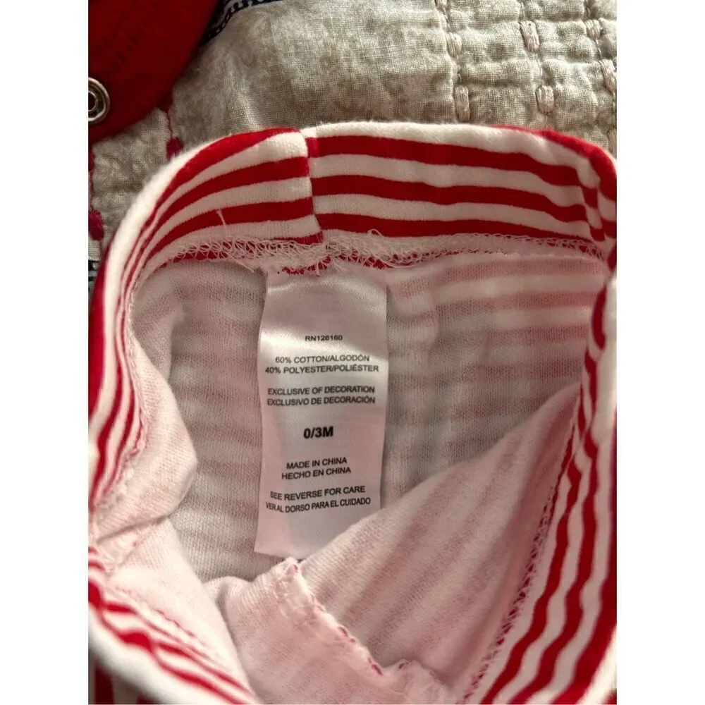 Baby girl My first Christmas outfit size 0-3 mos C11-13